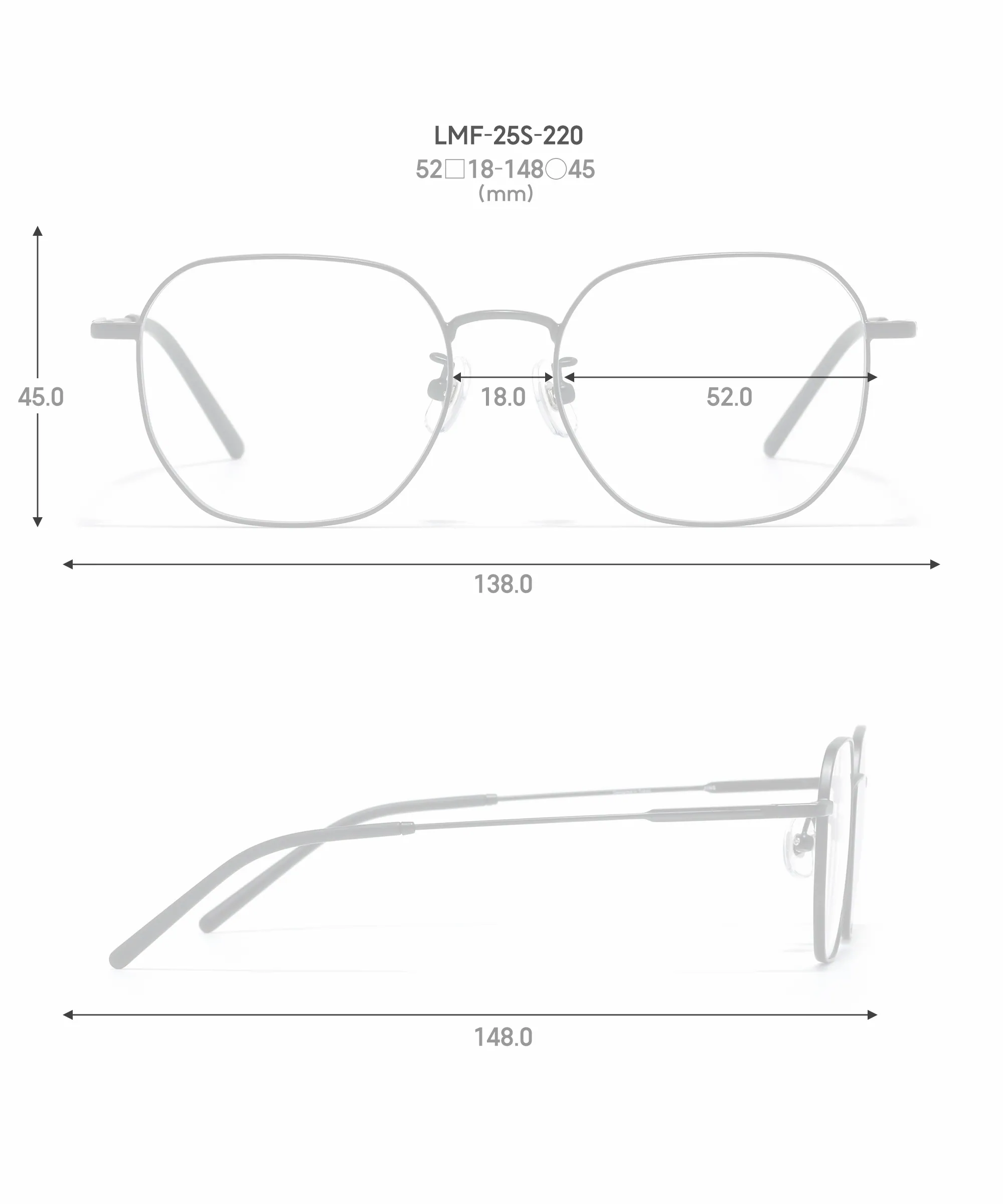 JINS Switch系列靓妹款LMF-25S-220_96尺寸图